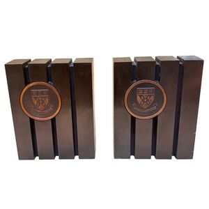 Harvard Business School Bookends Metal‎ Decor LibraryVintage MCM